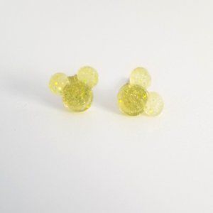 Light Yellow Mickey Earrings
